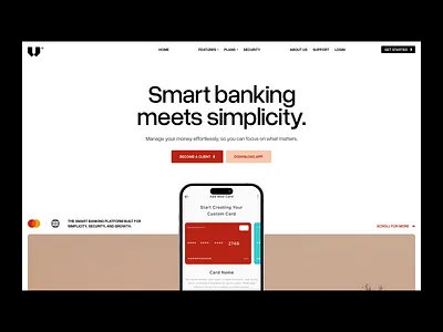 Banking Website branding clean design graphic design illustration logo modern saas ui uiux uiuxdesign vector webdesign white