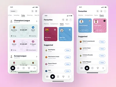 Live Score App app design clean design instant score app live score app minimal design mobile real time score app score alert app sports live update app