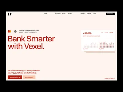 Banking Website branding clean design graphic design illustration logo minimal modern saas ui uiux uiuxdesign vector webdesign