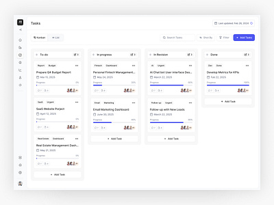 Aura | Task Management Dashboard crm dashboard dashboard design productivity project tracker saas task management team collaboration ui ux ui design workflow management