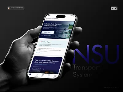 Smart Campus Transport System - Student Mobility Experience app casestudy dashboard designprocess designsystem hero landing mobilefirst mobilityapp productdesign responsive saas studentapp transport transportux travel ui uiux universitytransport ux