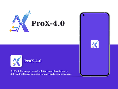 ProX- 4.0 Logo branding icon illustration industry industry4.0 logo logodesign visualdesign