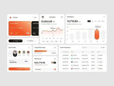 Bengkoang - Widgets for Finance Dashboard analytics clean clean dashboard cool data exploration finance fintech fyp modern modern dashboard paypal trending ui ui ux ux widgets