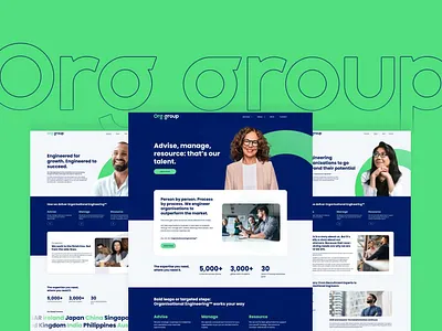 Orggroup: Multi-Brand Corporate Website Design corporate website design ui ux website design
