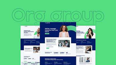 Orggroup: Multi-Brand Corporate Website Design corporate website design ui ux website design