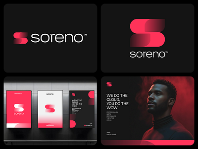 SaaS Branding, S logo, Gradient logo beautiful logo brand identity branding buy logo color logo creative logo dark theme letter s logo logo design logo designer logo mark logotype modern s sell logo software logo soreno branding tech logo visual identity