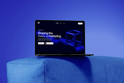 Axira | Futuristic Marketing Platform Hero Design 3d animation branding design figma graphic design illustration logo motion graphics typography ui ux vector