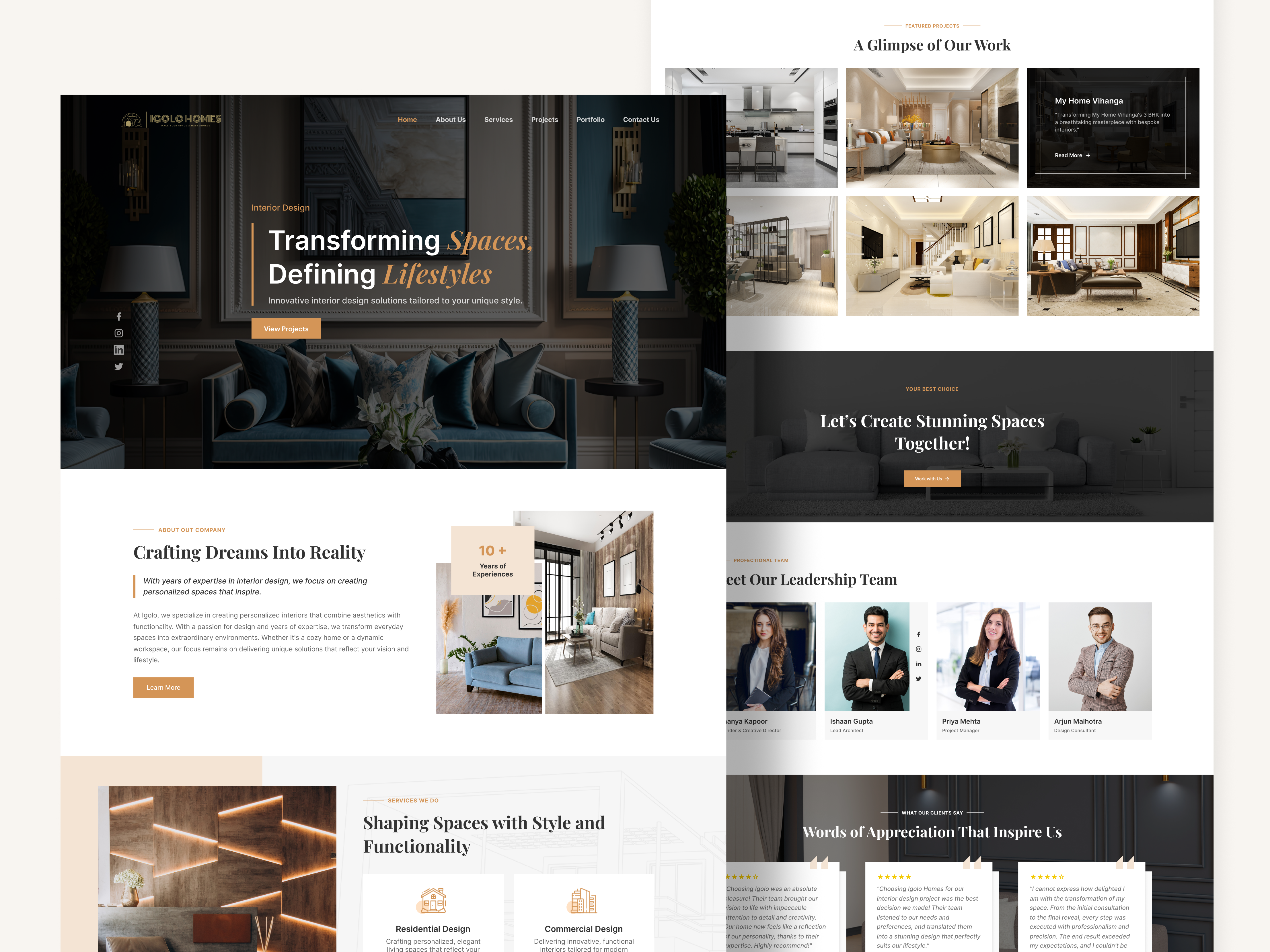 Igolo Homes – Modern Interior Design Website creativewebsite figmadesign homepage interiordesign interiordesignwebsite minimaldesign modernwebsite productdesign uidesign uxdesign webdesign websitedesign