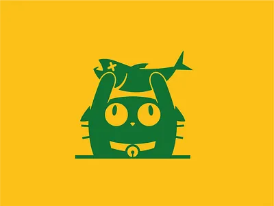 WOAAH MOWAH brand branding cat design fish graphic design illustration logo logodesign logodesigns vector