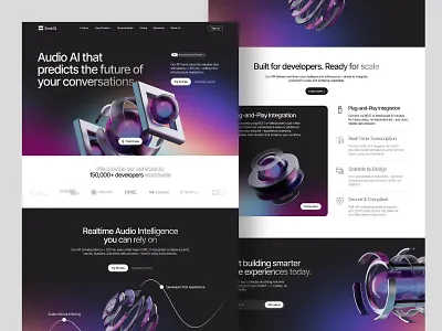 AI landing page branding card daily ui design graphic design ideas illustration logo mob ui vector