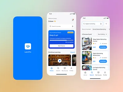 E-Learning App app design course app e learning e learning app education app education website
