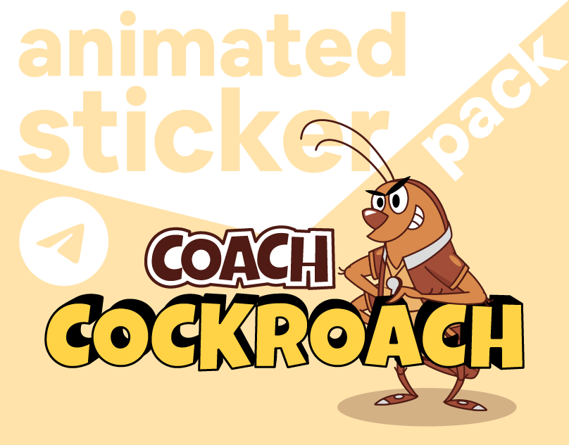 Sticker pack for Telegram COACH COCKROACH animated sticker pack stickerpack stickers telegram tgs