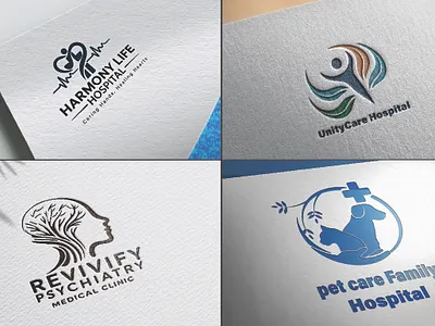 Professional & Creative brand brand design brand designing branding clinic logo health care logo illustrator logo logo design logos medical logo minimal logo modern logo pet care logo photoshop unique logo