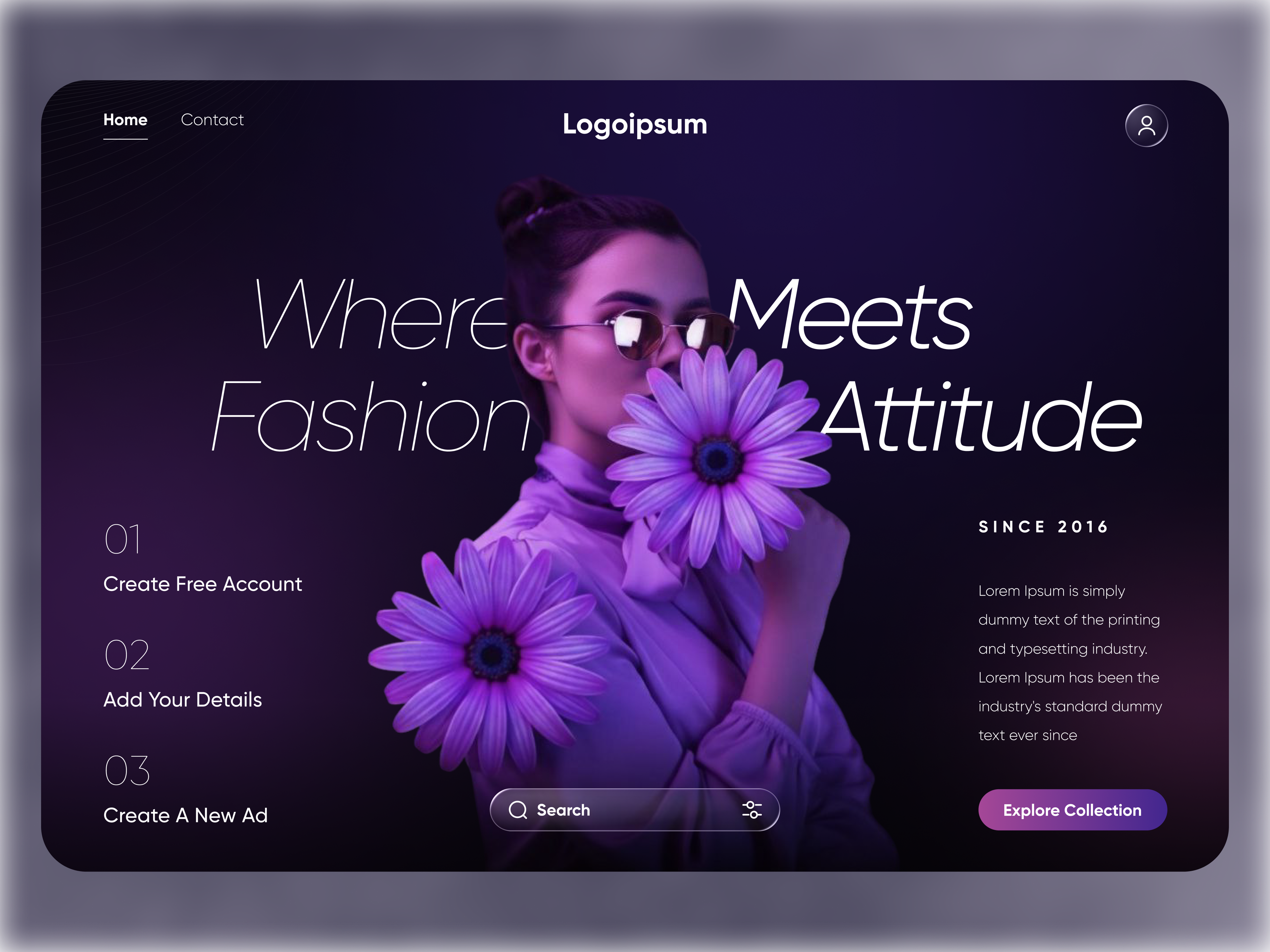 Fashion Landing Page UI Design | Modern Minimal Aesthetic animation app design design fashion website figma illustration interface design landing page minimal design modern ui product design ui ui ux design user experience user interface design ux ux design visual design web design webflow
