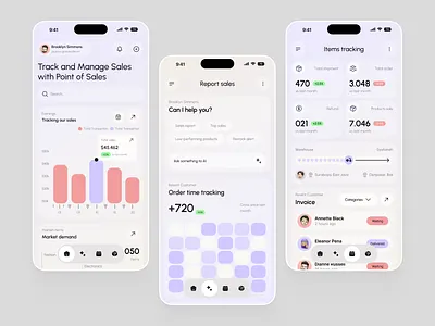 Sales Management Saas Mobile App app app design chart ios management marketing app mobile app mobile app design mobile design modern app order report report saas saas marketing saas mobile sales sales marketing sales mobile app transaction report uiux