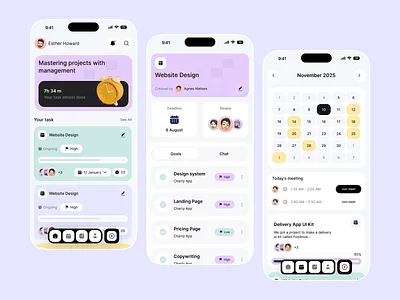 Task Manager Mobile App add new task app app design ios manage task mobile app productivity project management saas task task app task application design task list task management task management app task manager team collaboration team manager tracking ui design