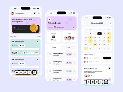Task Manager Mobile App add new task app app design ios manage task mobile app productivity project management saas task task app task application design task list task management task management app task manager team collaboration team manager tracking ui design