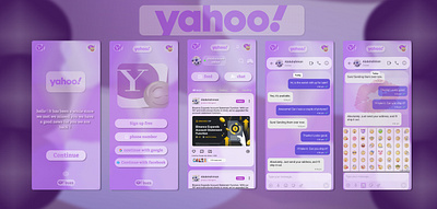 yahoo reborn 3d animation branding graphic design logo motion graphics ui