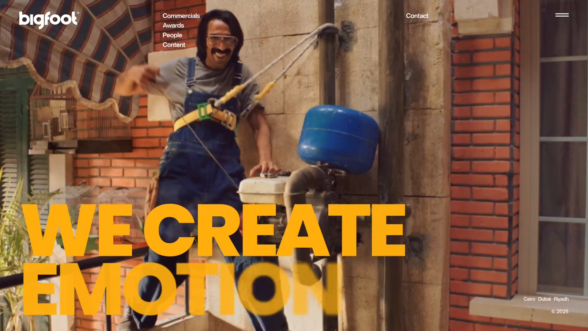 A Cinematic Header Concept animation graphic design header hero motion design ui web design