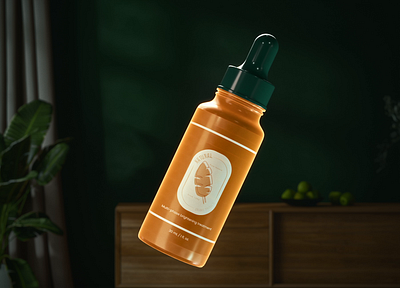 3D Product Animation 3d 3d art animation bottle branding design green illustration motion graphics nature oil product