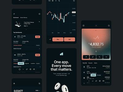 Nebex crypto app animation app chart interface crypto app crypto exchange crypto wallet design finance fintech mobile illustration ios market minimal ui mobile onboarding swap trading dashboard ui ux wallet web3
