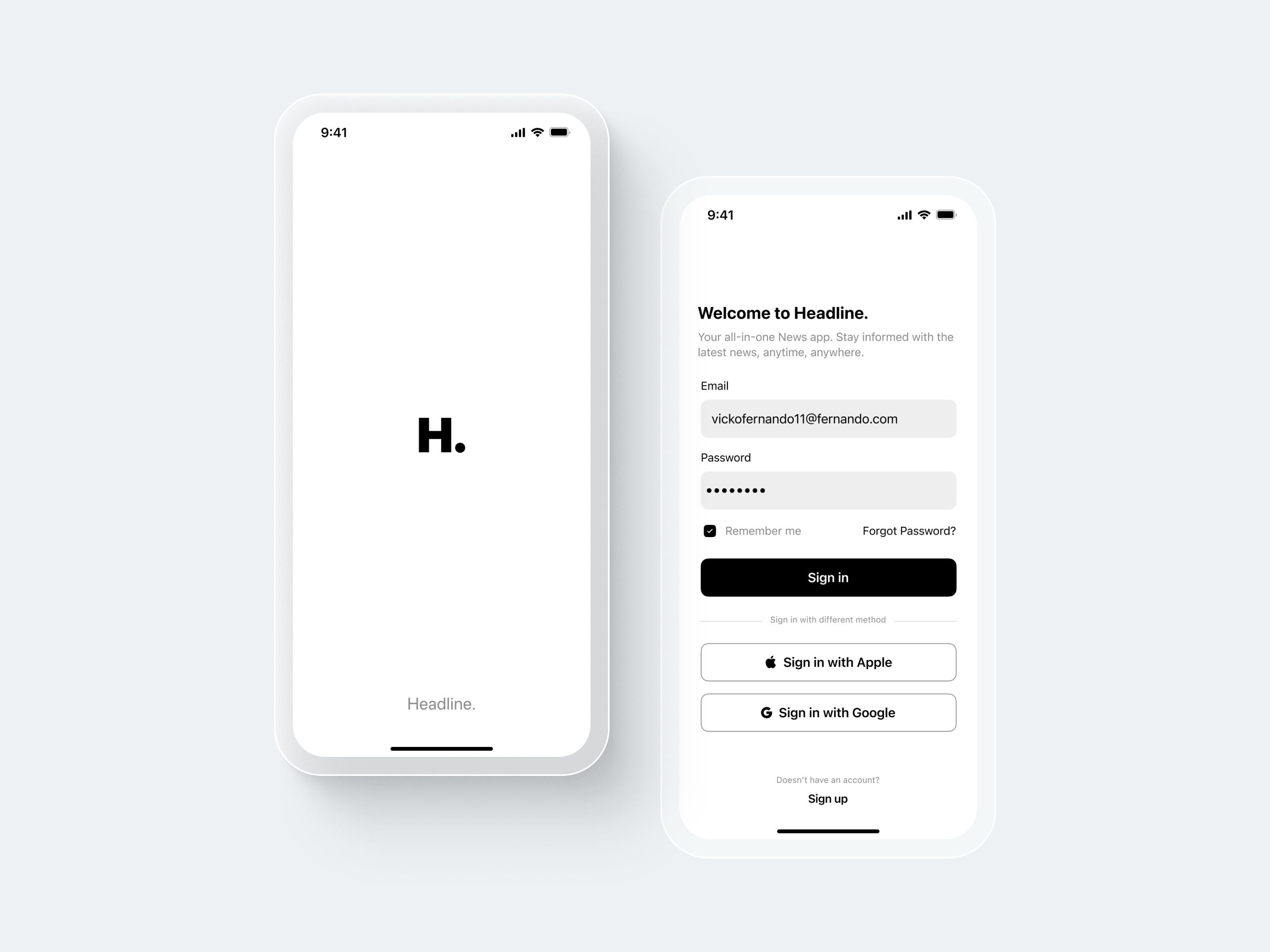 Headline. News App Design by Vicko Fernando on Dribbble