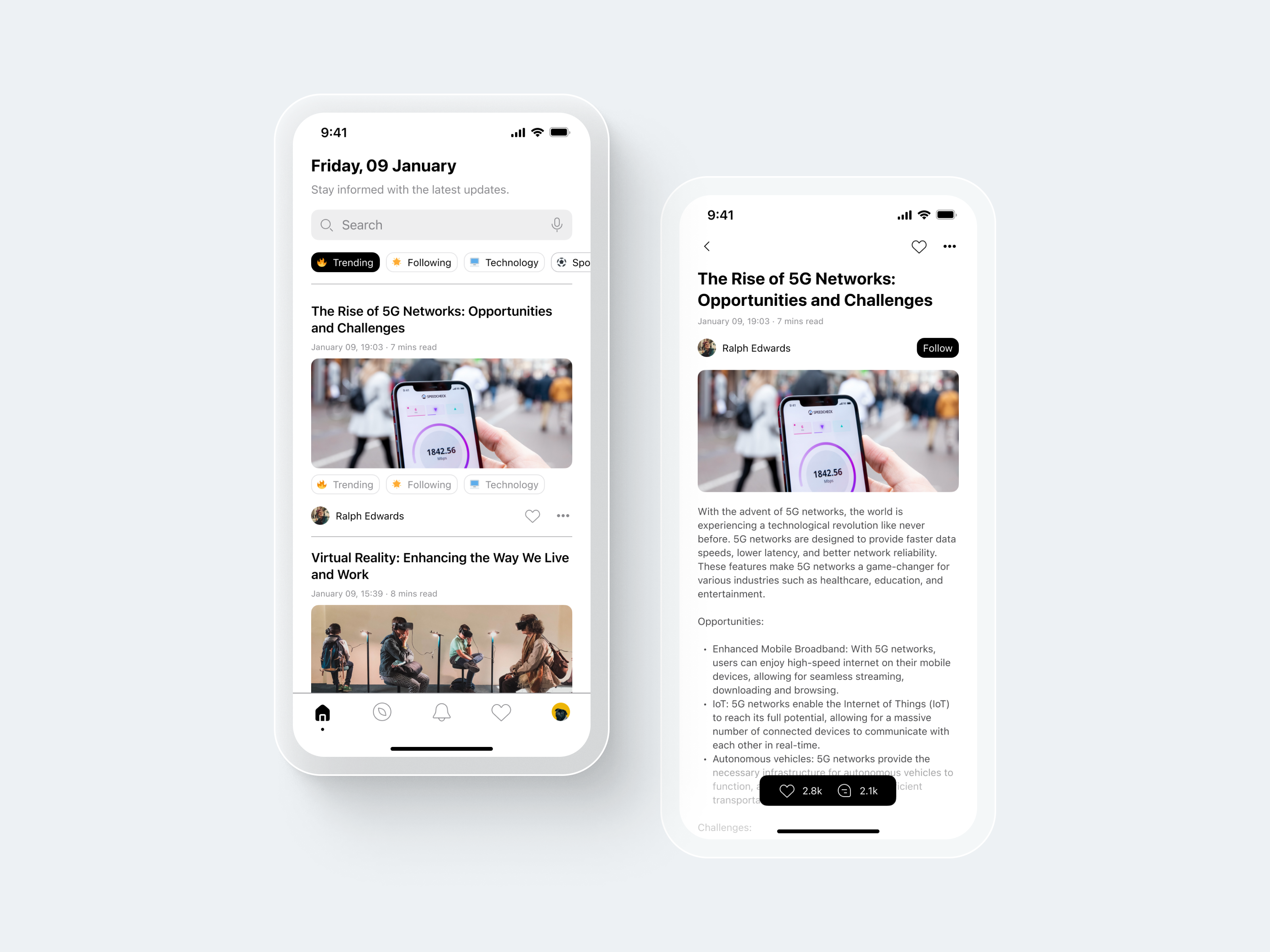 Headline. News App Design by Vicko Fernando on Dribbble