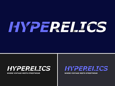 HypeRelics Logo - Streetwear Brand 3d animation apparel logo branding clothing brand design graphic design illustration logo modern logo motion graphics streetwear typography ui ui deisgn ux uxui vector website website design