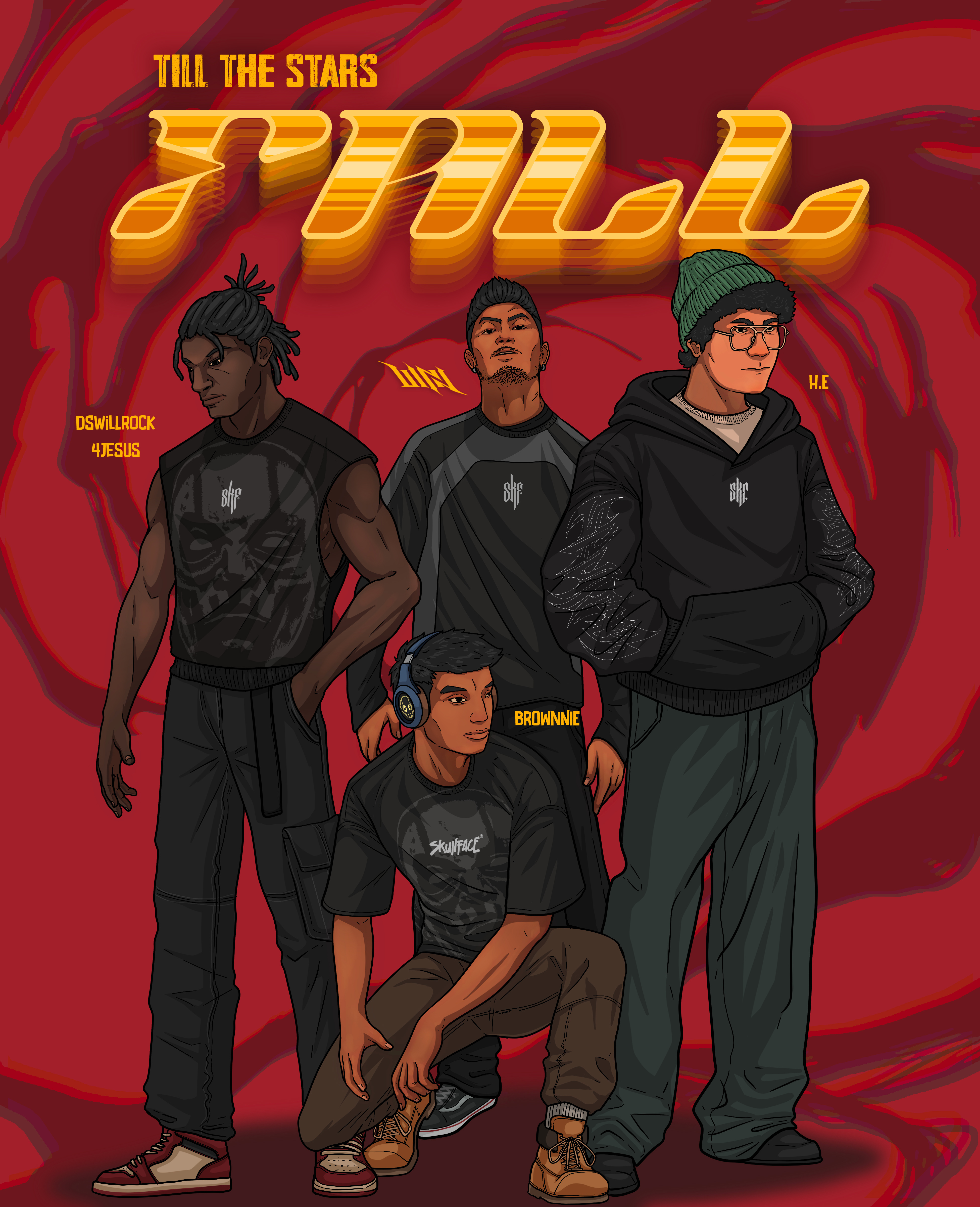 Till the Stars Fall comic design digital painting illustration music cover art