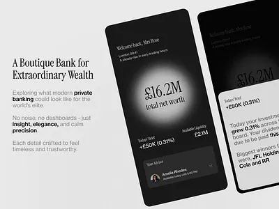 A private banking app experience app design branding design ui ui ux design ui des ui design