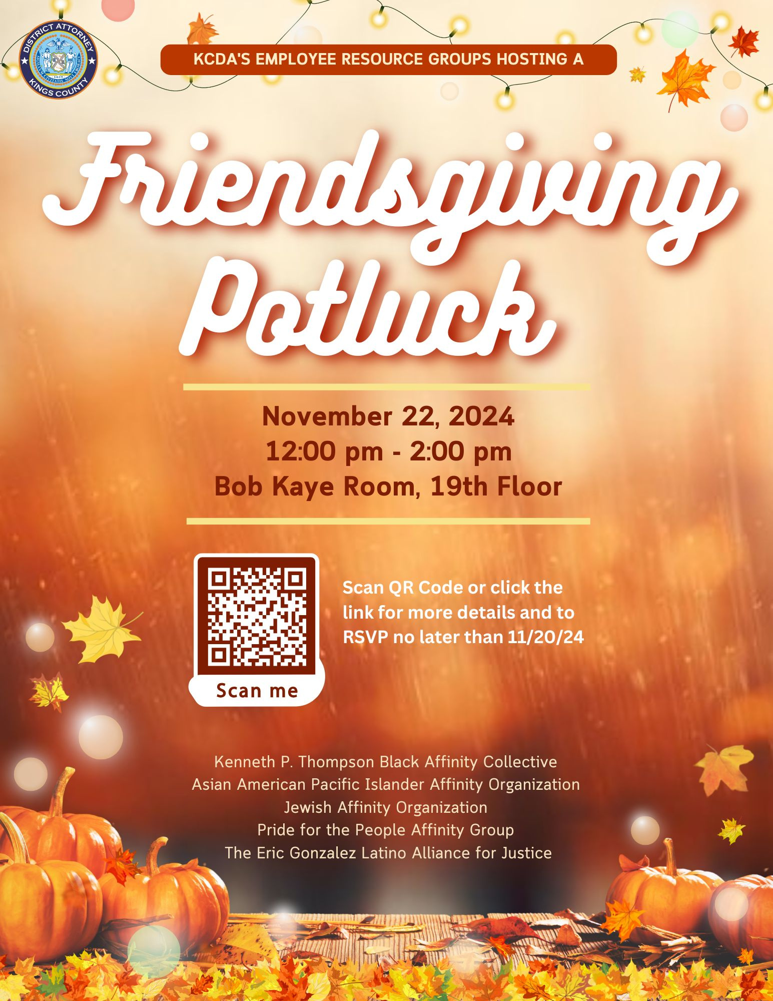 Friendsgiving Potluck 2024 design graphic design