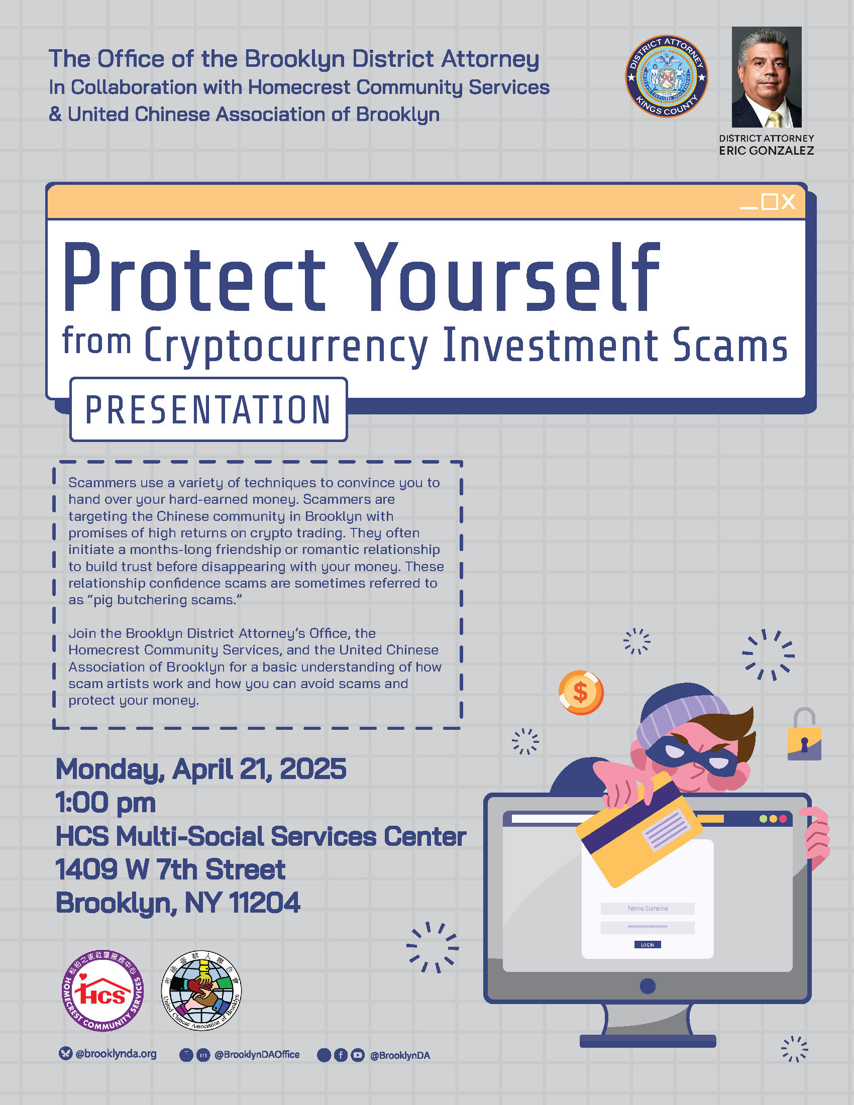 Protect Yourself from Cryptocurrency Investment Scams design graphic design