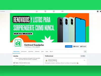Facebook Banner - Smartphones and Mobile Phones / Centrocel facebook social media