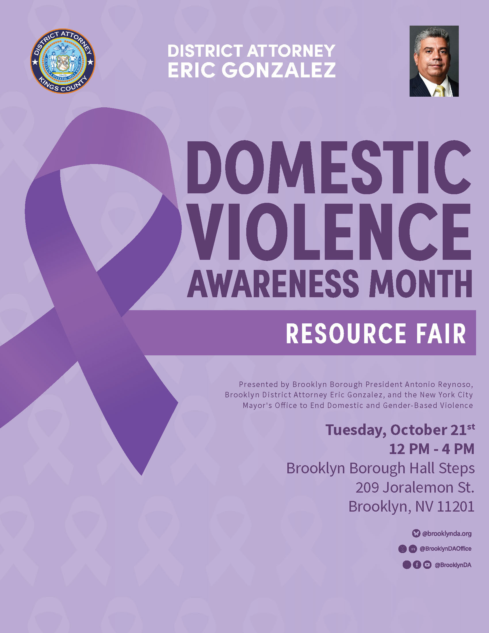 Domestic Violence Awareness Month Resource Fair design graphic design typography