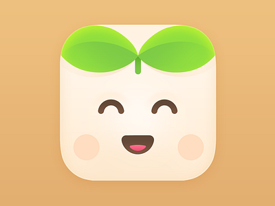 Miobi App Icon android icon design app icon design branding design face food food tracker health ios icon ios icon design ios26 iphone icon design leaf miobi natural selfcare tracker ui