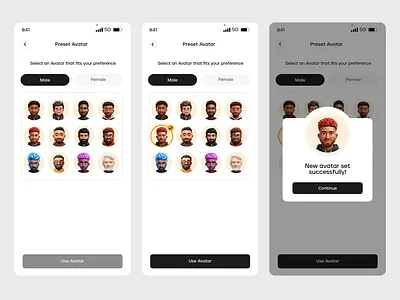 Set Profile Avatar Image app design avatar fintech fintech app profile image profile picture profile picture ui set profile picture ui uiux upload image upload profile avatar upload profile picture