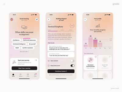 App for improving communication skills app communication mobile app skills ui