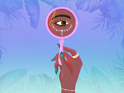 Looking Back character creation drawing editorial illustration gradients graphic design illustration