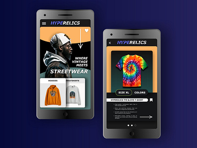 HypeRelics App Design - Streetwear Brand 3d android app animation app design app ui branding design ecom graphic design illustration ios app logo mockup motion graphics typography ui ui design ux uxui vector