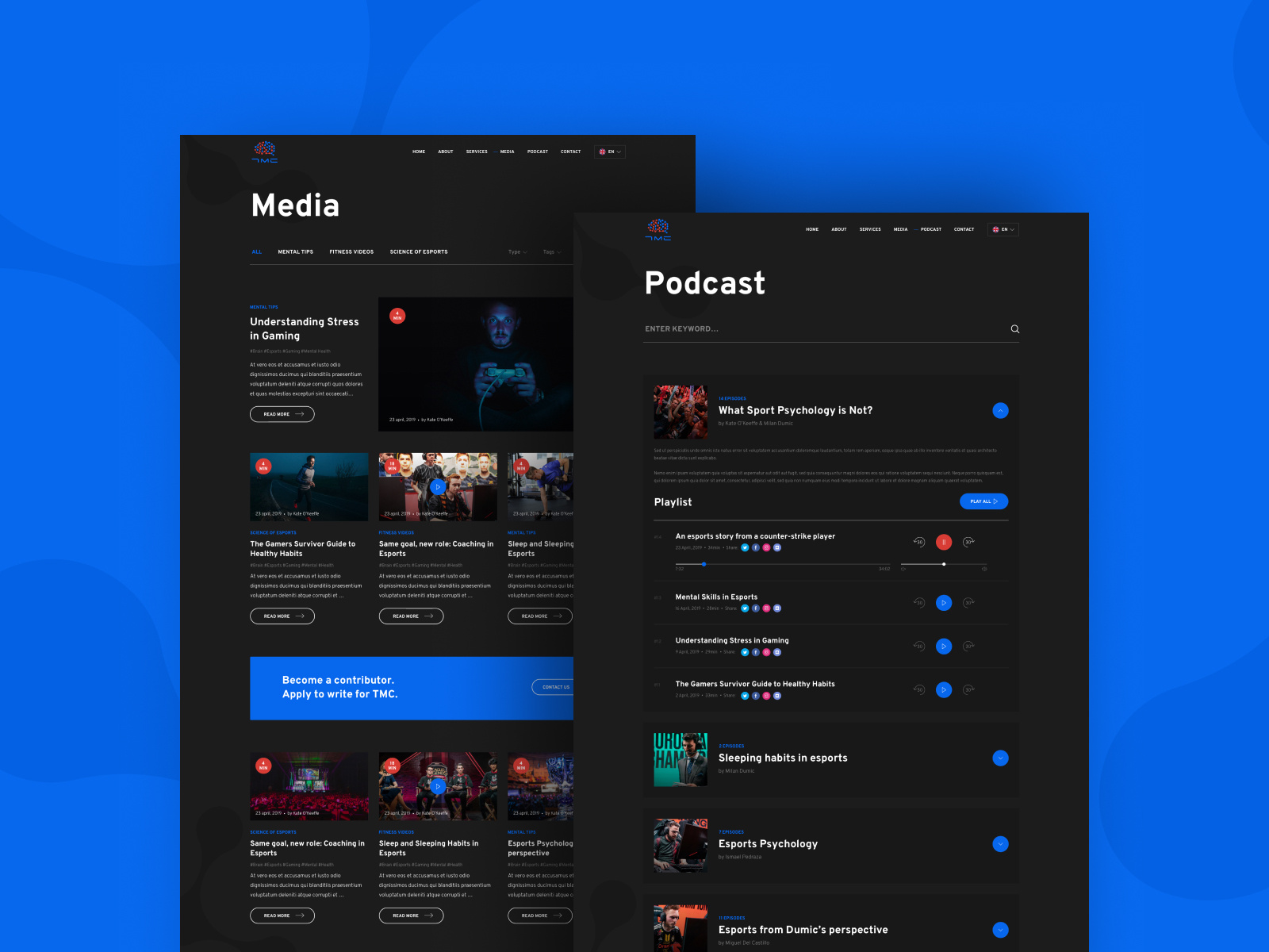 Example of Website UX/UI Design