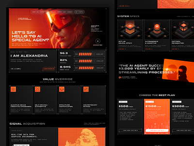 Alexandria.ai - AI Personal Assistant Webiste ai ai assistant ai assistant website ai personal assistant artificial intelligence assistant clean design dark mode futuristic landing page modern ui personal assistant ui uiux uiux design uiuxdesign web design website website design