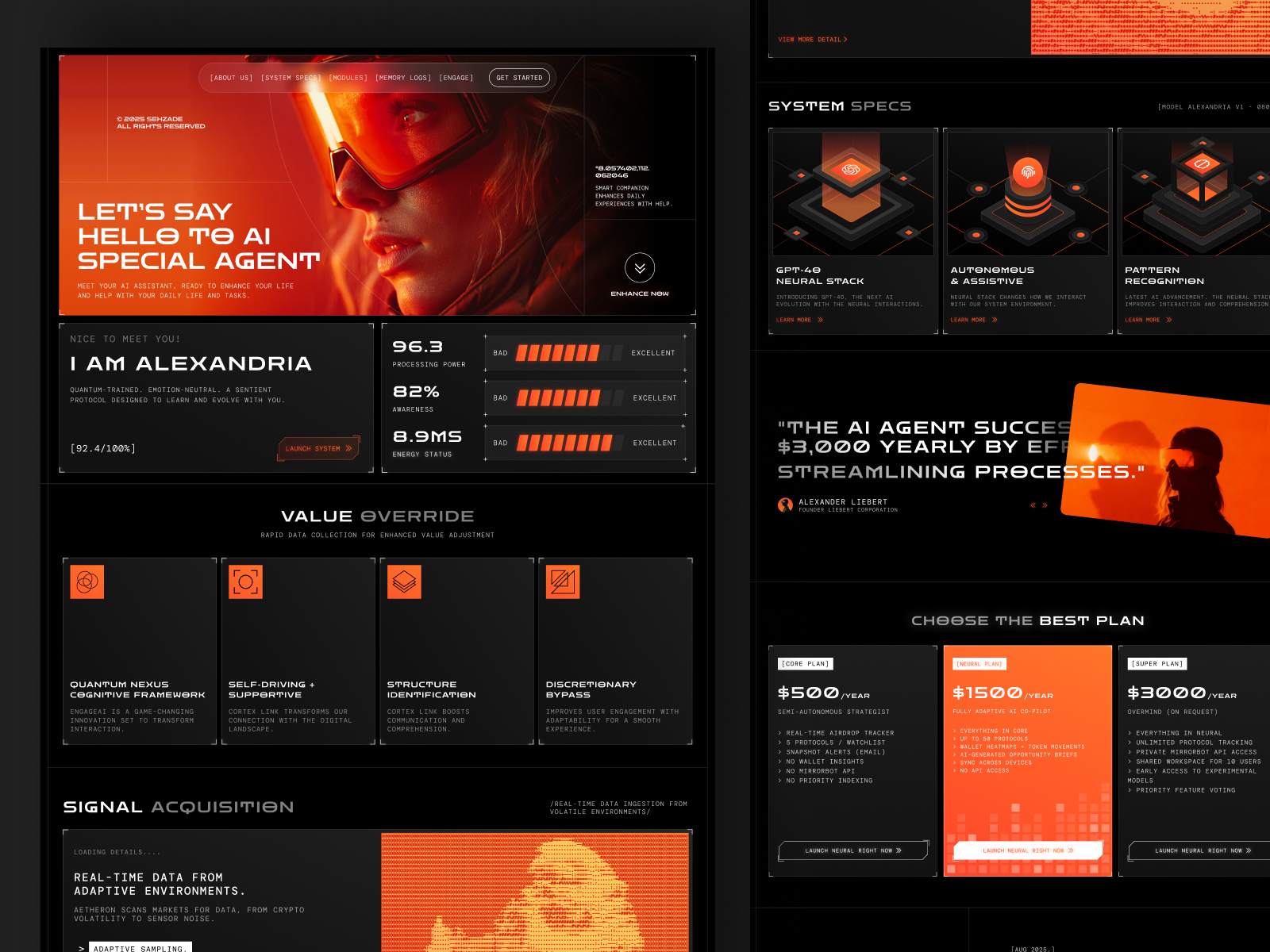 Example of Landing Page UI/UX Design