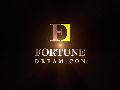 FORTUNE DREAM-CON (Logo Animation) 3d after effects animation animation branding fortune dream con graphic design illustration logo logo animation logo motion logo reveal motion graphics presentation video
