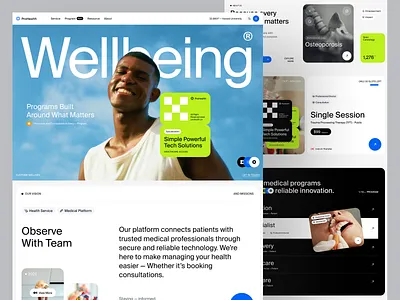 ProHealth - Landing Page activity tracker clinic doctor exploration health healthcare landing landing page medic medical minimalist modern website