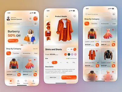 Fashion E-commerce App Design app design e commerce ecommerce ecommerce app fashion fashion app mobile mobile app mobile app design product shop store shopping ui ux