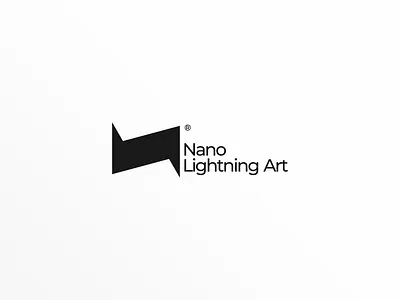 Nano Logo Design app icon branding design icon lightning logo monogram simple logo