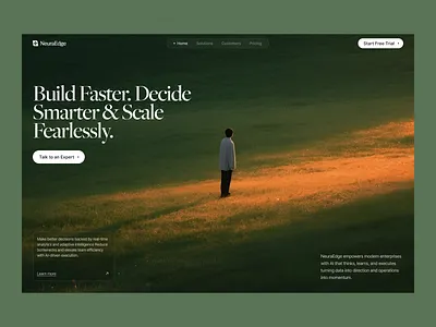 NeuraEdge - Ai Saas Website ai ai saas branding design header homepage interface landing page minimal minimalistic modern neuraedge product saas service startup ui ux web design website