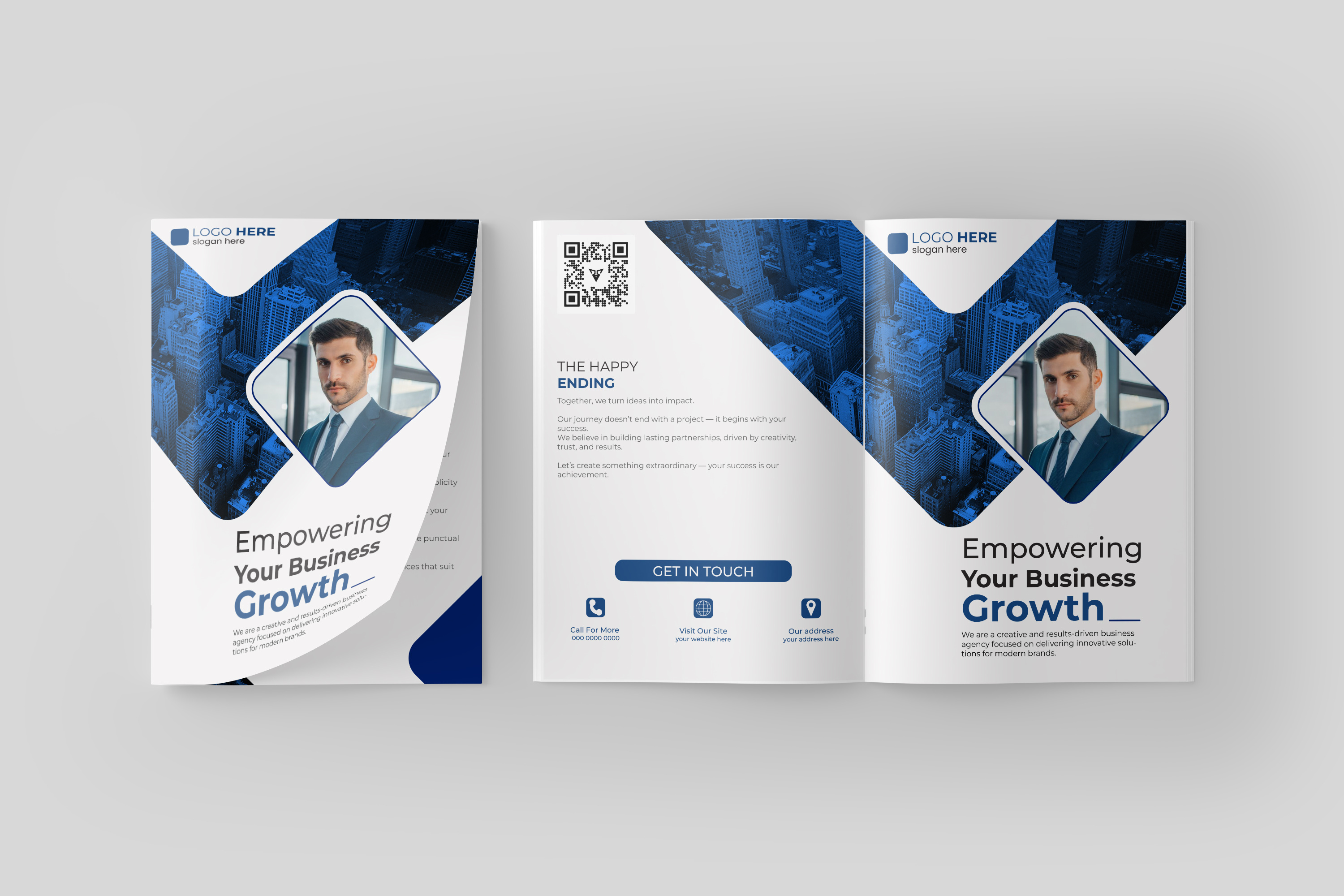 Professional modern corporate business bi-fold brochure design bifold branding brochure brochure design business business template clean design company profile corporate corporate identity creative design design inspiration graphic design layout design marketing minimal design modern brochure print design print template professional design