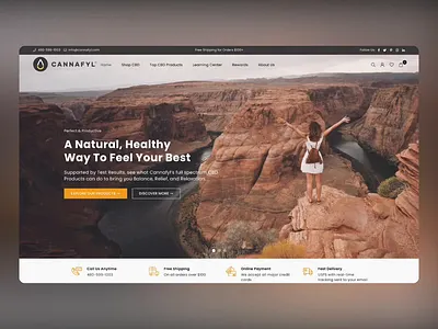 Shopify UX/UI Design cbd ecommerce shopify shopifydesign ui uidesign ux uxdesign webdesign websitedesign