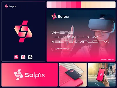 Letter S Tech Logo agency brand identity branding creative graphic design letter s tech logo logo logo design minimalist logo pixel s logo design s tech saas tech tech logo web logo